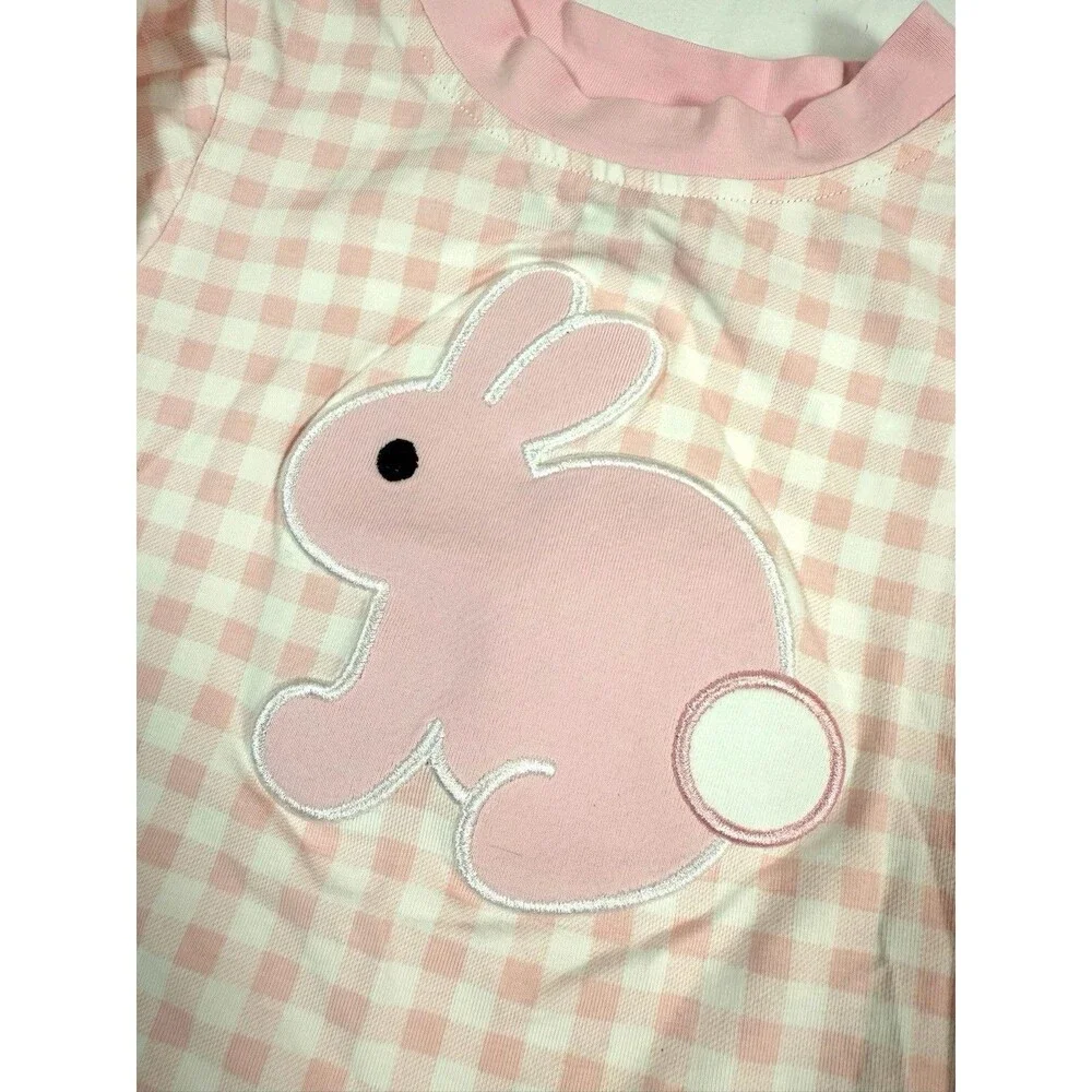 SMOCKINGBIRD Girls Bunny Pajama‎ Set 9M Cottagecore Sweet Cozy Soft